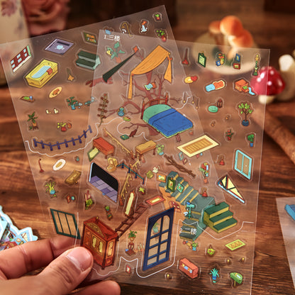 Magic Old House 3D Sticker