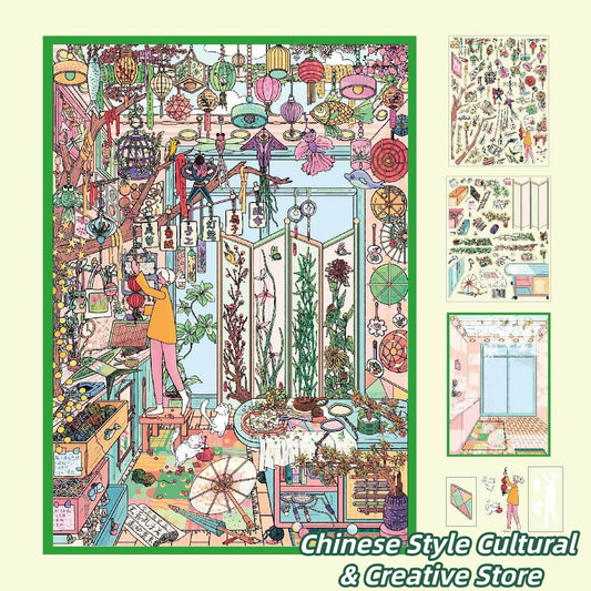 Wunderkammer 3D Sticker | 3 Cute Miniature Scenes