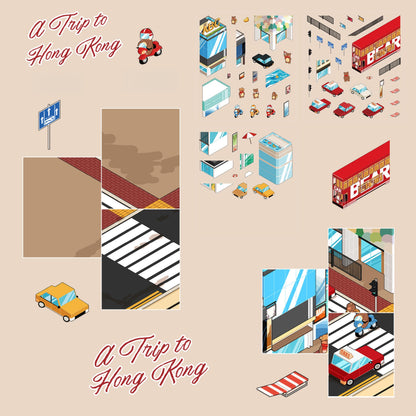 A Trip to Hong Kong 3D Sticker