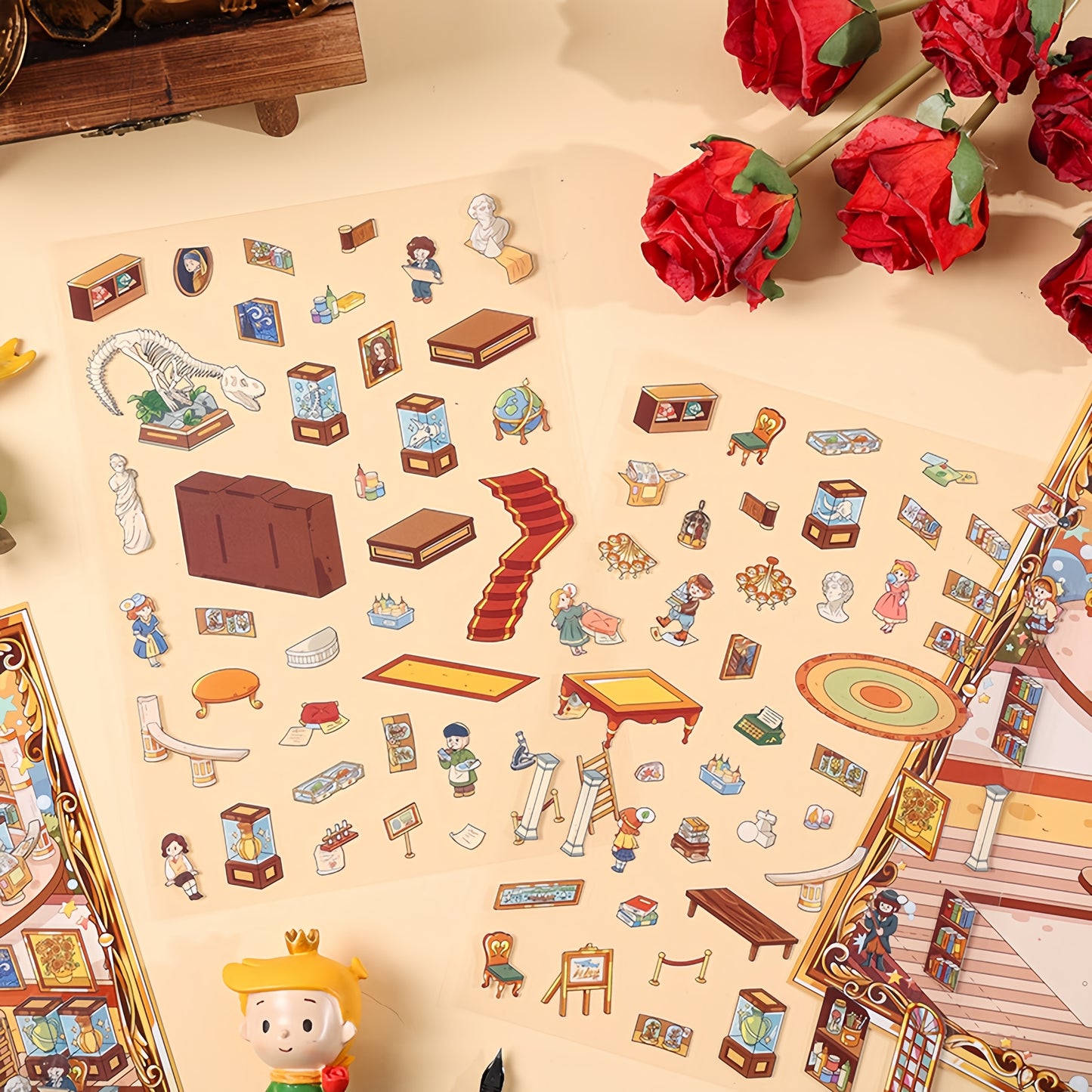 Framed Fairy Tales 3D Sticker | 4 Cute Miniature Scenes