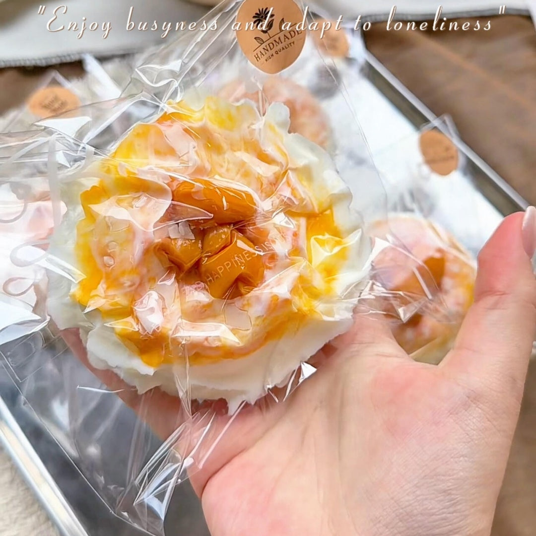 Almond Cream Mini Bagel Squishy