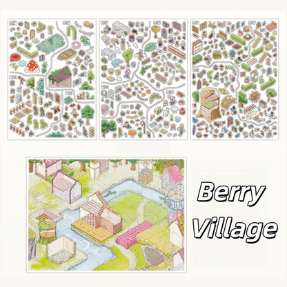 Cosmic Scenes 3D Sticker | 2 Cute Miniature Scenes