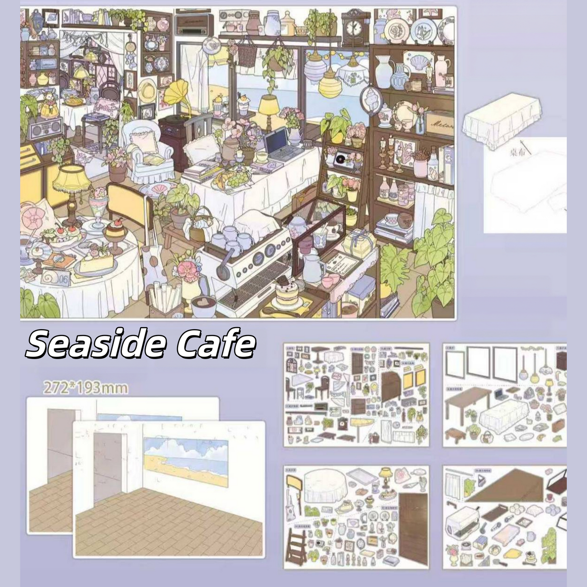 Local Favorites 3D Sticker | 4 Cute Miniature Scenes