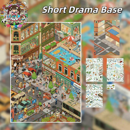 Comfort Spots 3D Sticker | 4 Cute Miniature Scenes