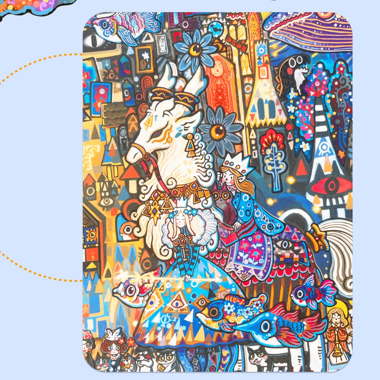 The Corner of the World 3D Sticker | 2 Cute Miniature Scenes