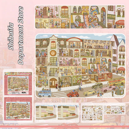 Country Spots 3D Sticker | 4 Cute Miniature Scenes