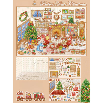 Sweet Seasonal Stories 3D Sticker | 4 Cute Miniature Scenes