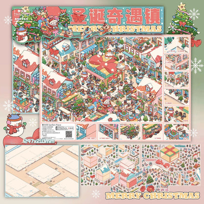 Holiday Chapters 3D Sticker | 2 Cute Miniature Scenes