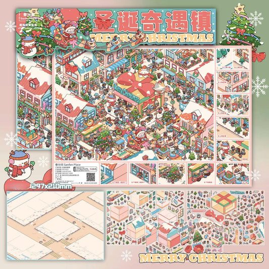 Holiday Chapters 3D Sticker | 2 Cute Miniature Scenes