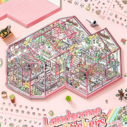 Leisure Daily 3D Sticker | 2 Cute Miniature Scenes