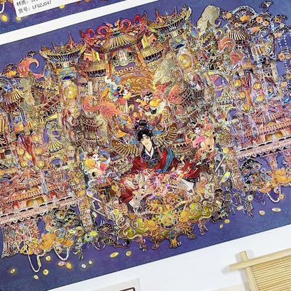 Chinese Mythology 3D Sticker | 2 Cute Miniature Scenes