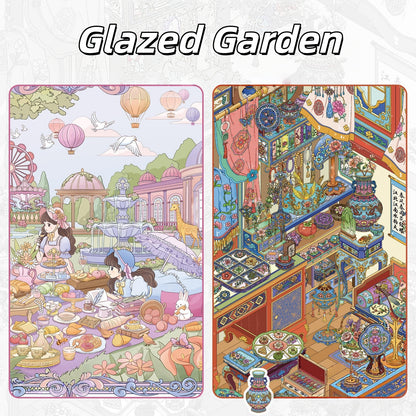 Glazed Garden 3D Sticker | 2 Cute Miniature Scenes