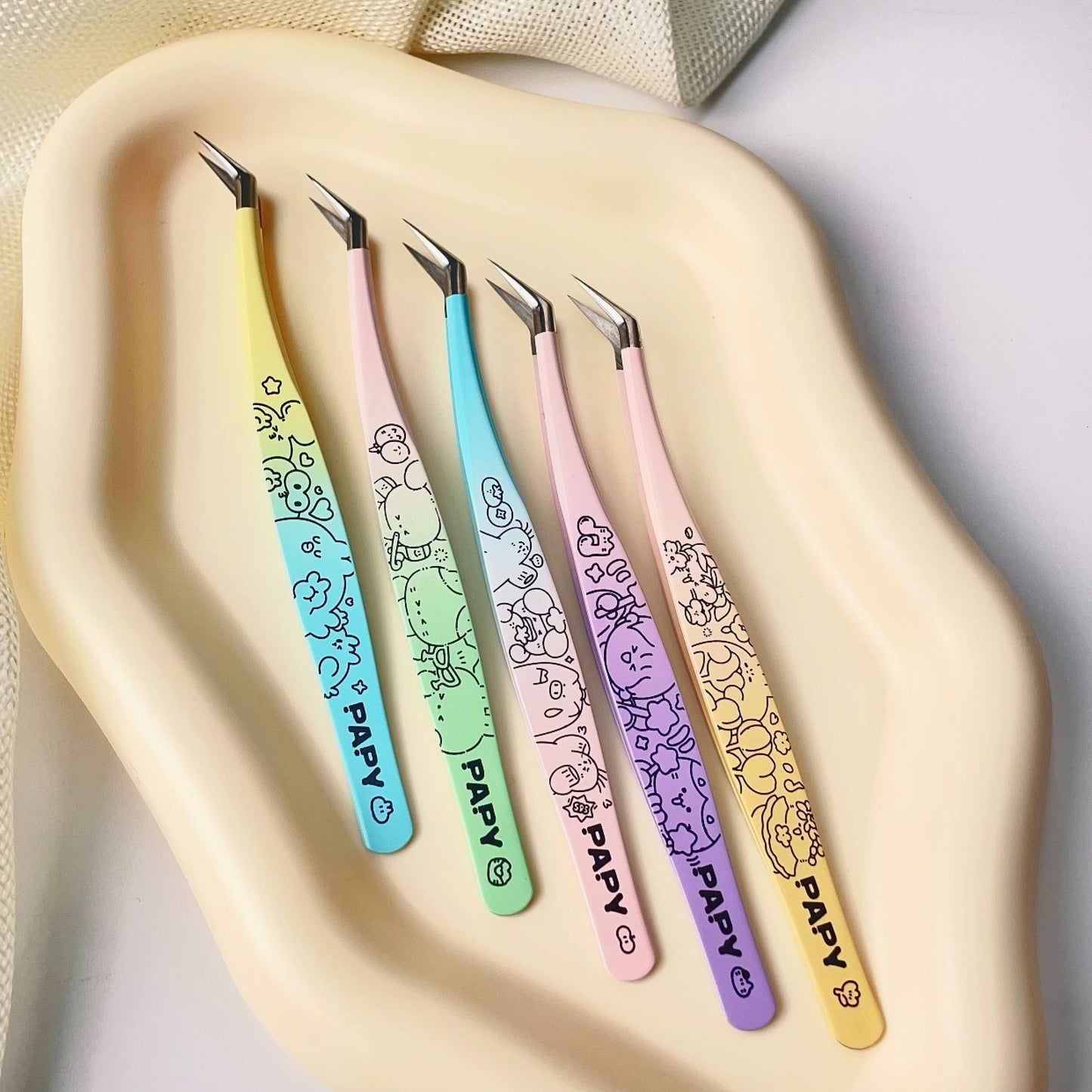 Colorful Papy Professional Sticker Tweezers