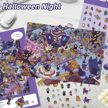 Halloween Night 3D Sticker