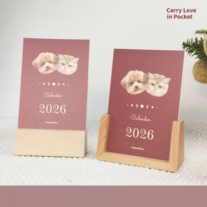 Custom Pet Photo Desktop Calendar