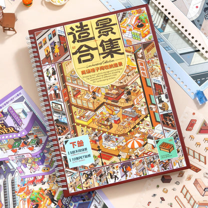 Mall Cubby Diorama 3D Sticker Book