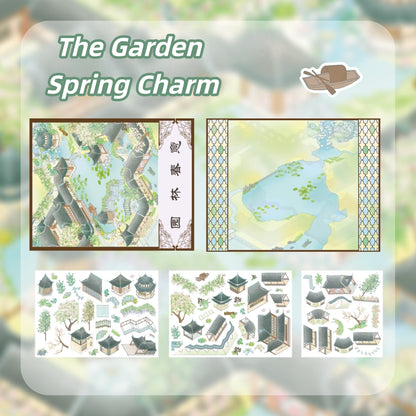 Dream Homes 3D Sticker | 4 Cute Miniature Scenes