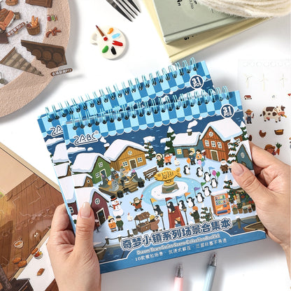 Dream Town 3D Sticker Book