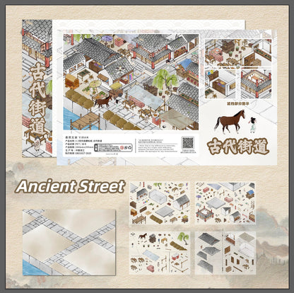 Mock Shop 3D Sticker | 4 Cute Miniature Scenes