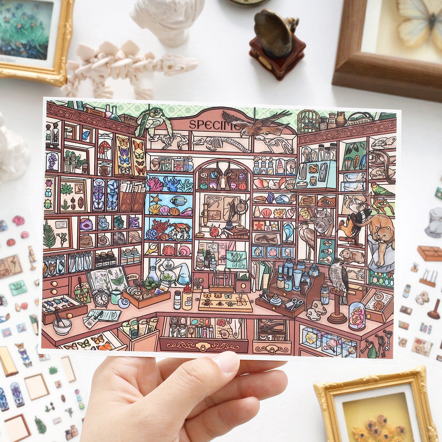 Little Corners 3D Sticker | 4 Cute Miniature Scenes