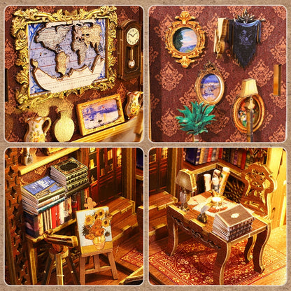 Library of Books DIY Miniature House - English Instructions