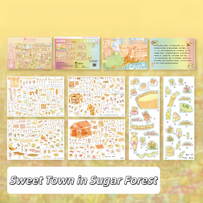 Magic in Every Bite 3D Sticker | 2 Cute Miniature Scenes