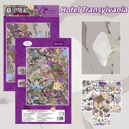 Elf Series 3D Sticker | 4 Cute Miniature Scenes