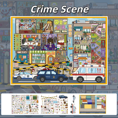 Everyday Corners 3D Sticker | 3 Cute Miniature Scenes