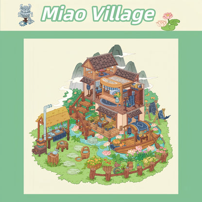 Whimsical Life 3D Sticker | 3 Cute Miniature Scenes