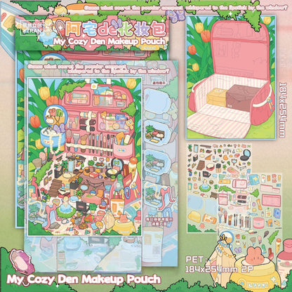 Dream Archive 3D Sticker | 4 Cute Miniature Scenes