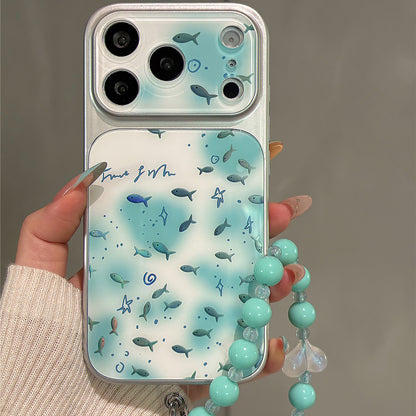 Ombre Gilt School of Fish Acrylic Phone Case