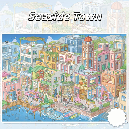 Street Views 3D Sticker | 6 Cute Miniature Scenes