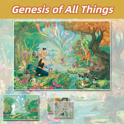 Wonder Realms 3D Sticker | 5 Cute Miniature Scenes