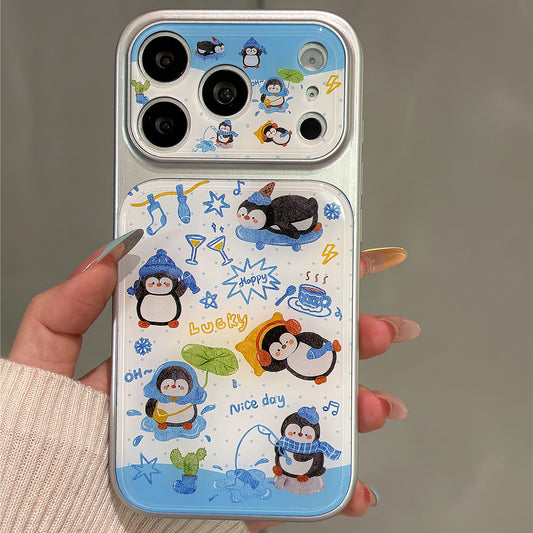 Penguin Daily Doodle Acrylic Phone Case