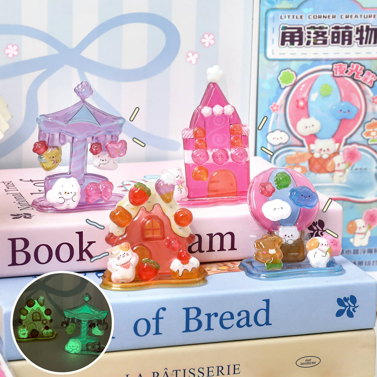 Nighttime Magic 3D Stackable Stickers | 4 Cute Miniature Themes