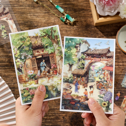 Ancient Scrolls of Life 3D Sticker | 12 Cute Miniature Scenes