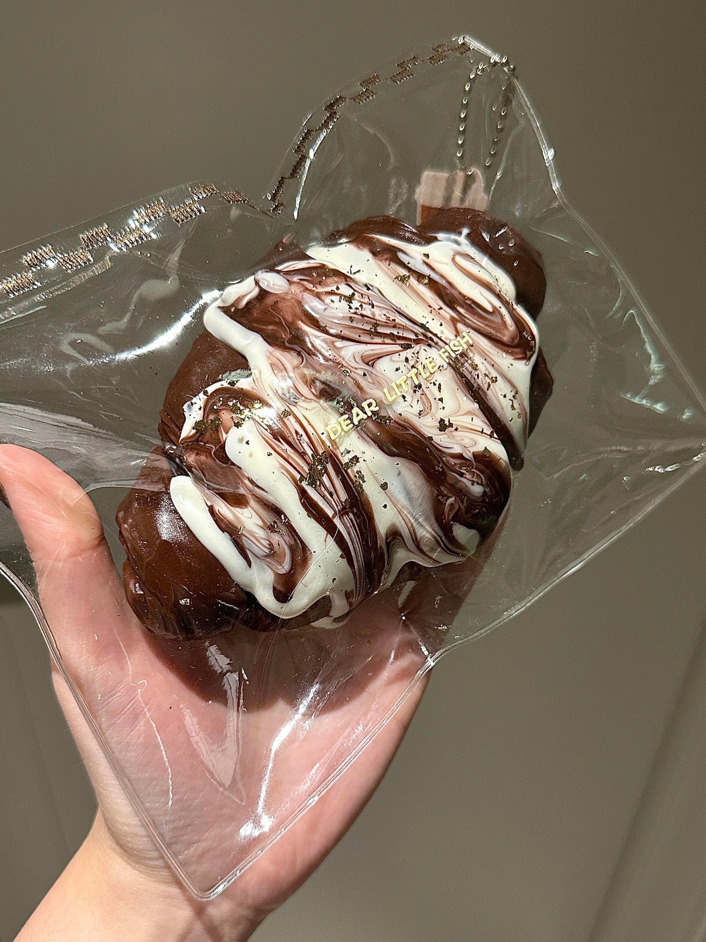 Meteor Swirl Chocolate Croissant Squishy