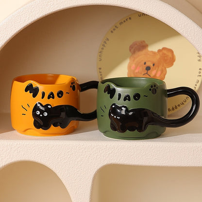 Black Kitty Ceramic Mug