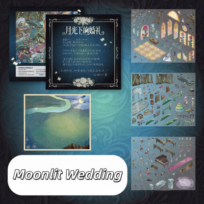 Wedding & Party 3D Sticker | 2 Cute Miniature Scenes