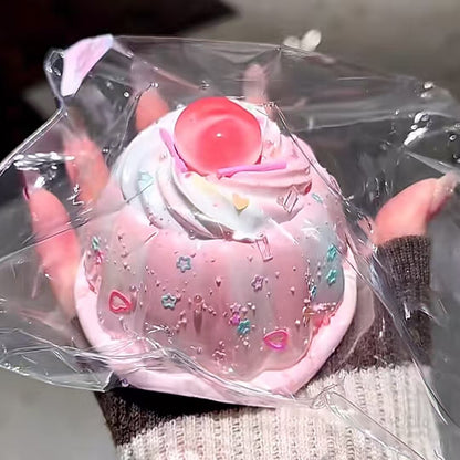 Cherry Cream Pudding Squishy