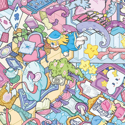 Float & Dream 3D Sticker | 2 Cute Miniature Scenes