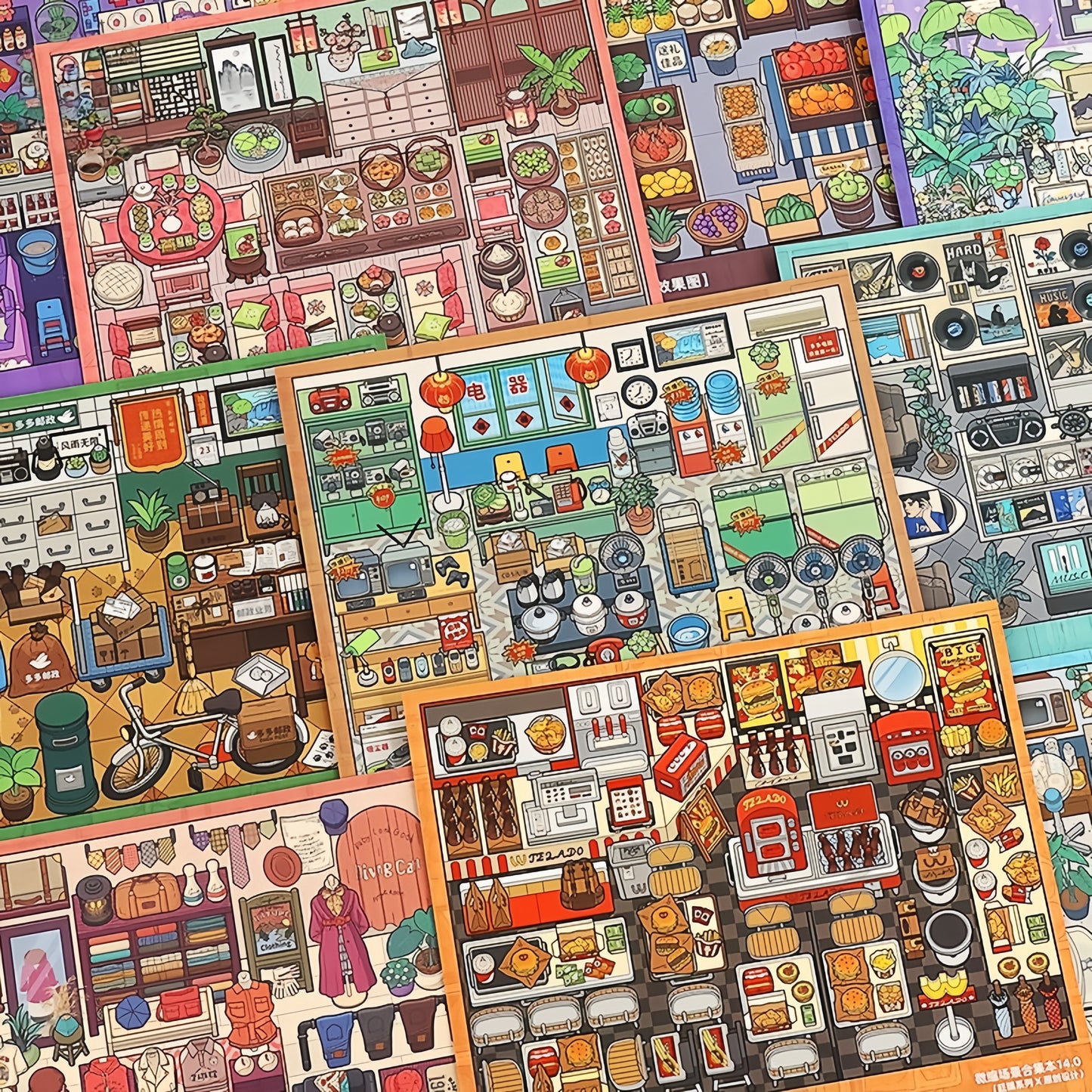 Shopkeeper for a Day 3D Sticker Book