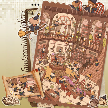 Maze Realms 3D Sticker | 3 Cute Miniature Scenes