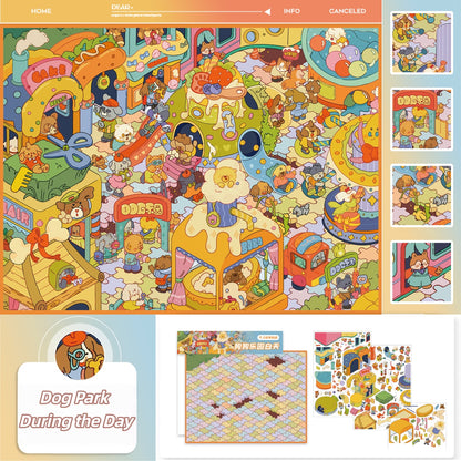 Paperfairy Tale 3D Sticker | 4 Cute Miniature Scenes