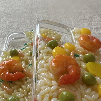 Shrimp Fried Rice Silicone Phone Case
