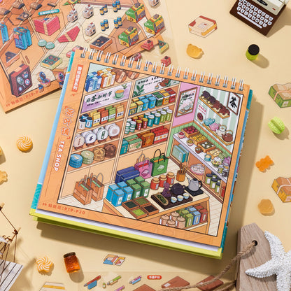 Shelf Display 3D Sticker Book