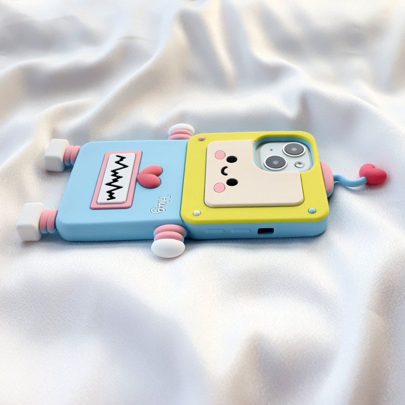 Heart Robot Silicone Phone Case