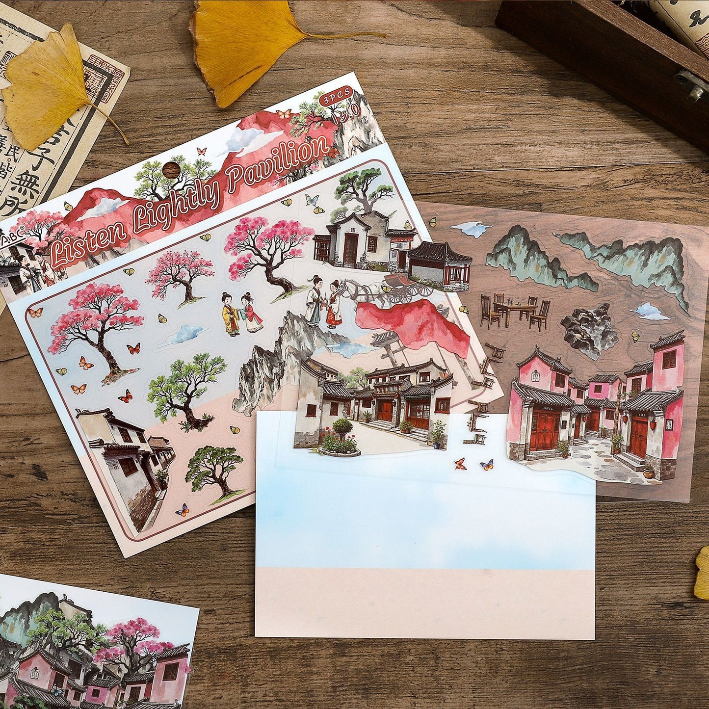 Four Seasons 3D Sticker | 4 Cute Miniature Scenes