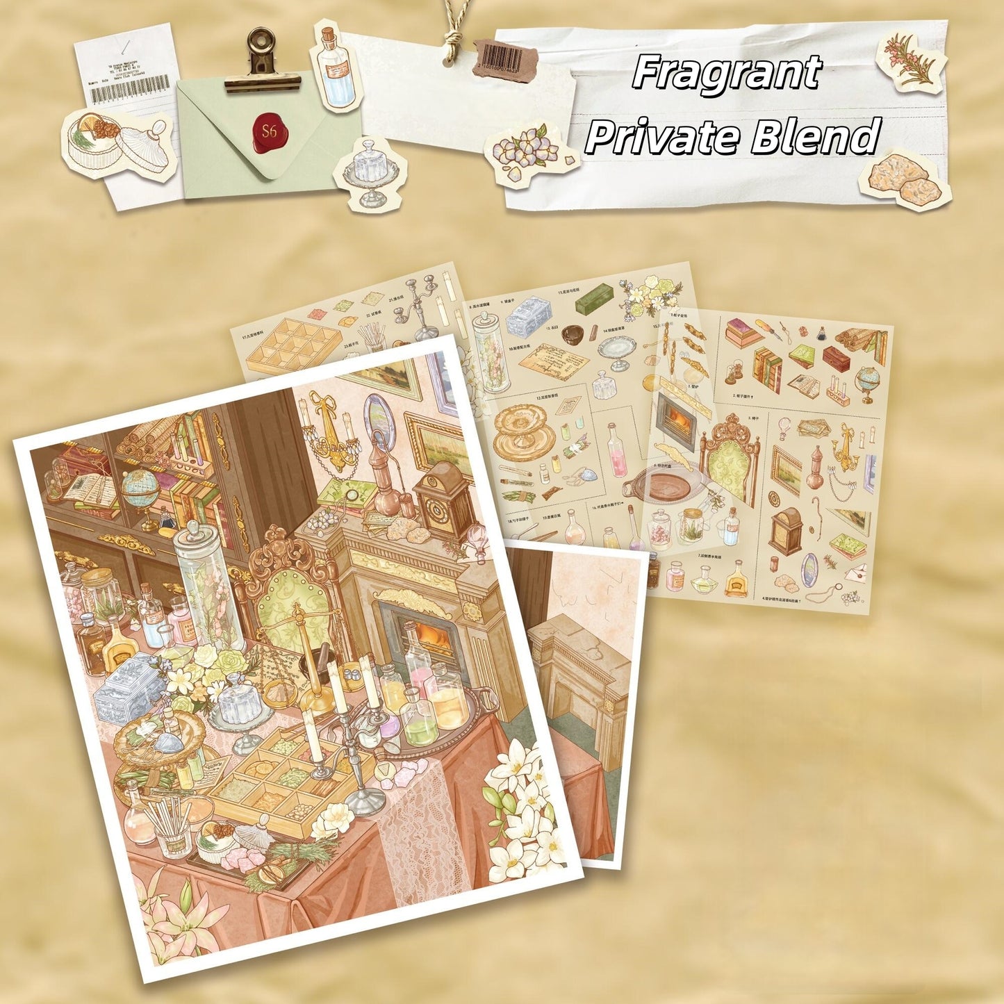 Girls‘ Day 3D Sticker | 4 Cute Miniature Scenes