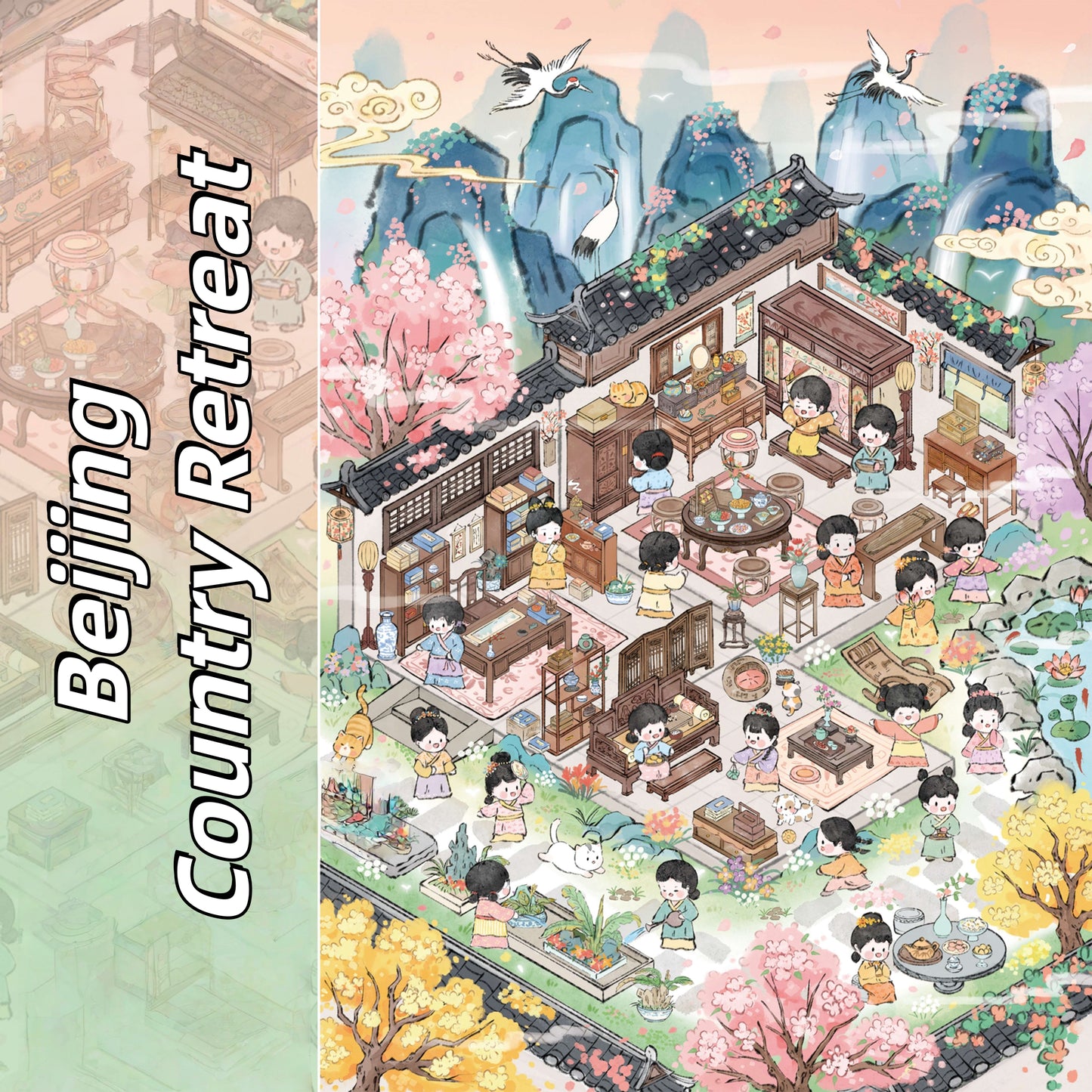 Daily Whimsy 3D Sticker | 4 Cute Miniature Scenes
